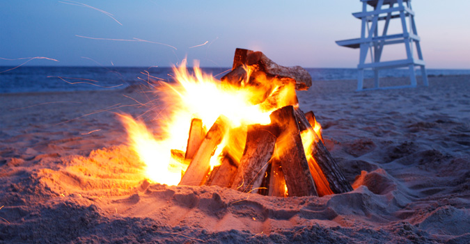 Bonfires on Beach - Wavecrest on Ocean